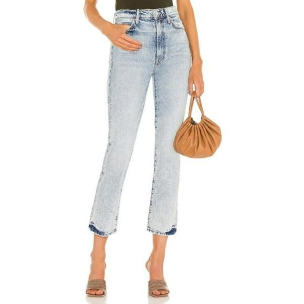 Mother Superior Swooner Rascal Ankle jeans Signs Symbols distressed women new 26